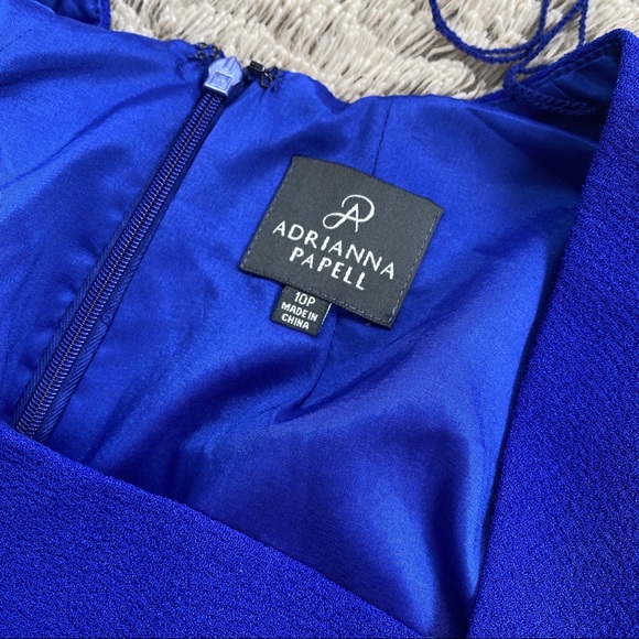 NWT 🏷 Adrianna Papell blue petite dress 10P - Picture 5 of 7